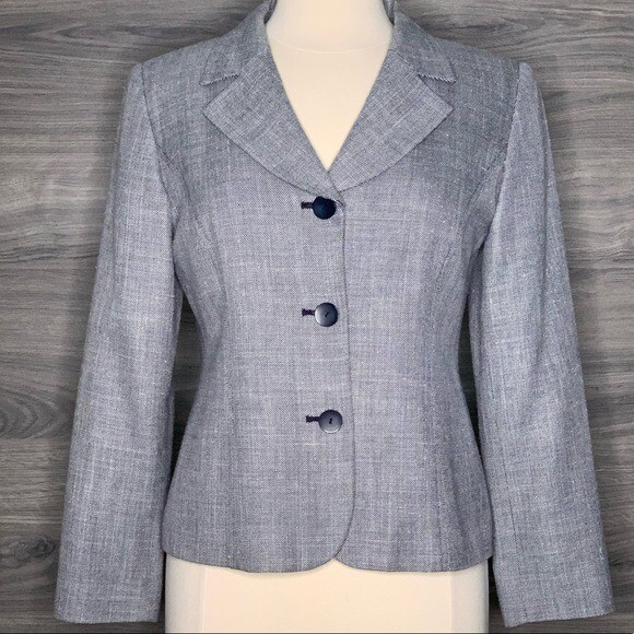 Pendleton Wool Blend Blazer Jacket Size 8 Petite - image 1