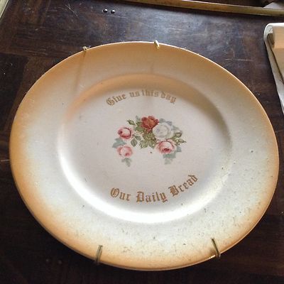 Give us this day our daily bread old 10'' collector plate