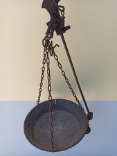 ANTICA BILANCIA PESA STADERA FERRO BATTUTO ROMANO IN FERRO BATTUTO 15 KG. 