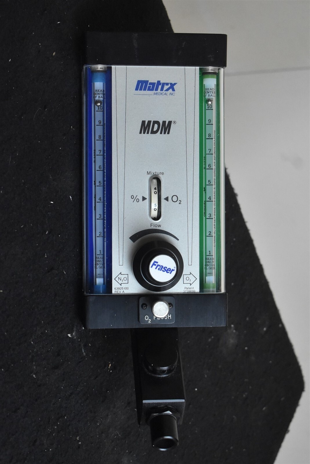 Matrx MDM Dental Nitrous Oxide N2O Flowmeter Inhalation Sedation Unit