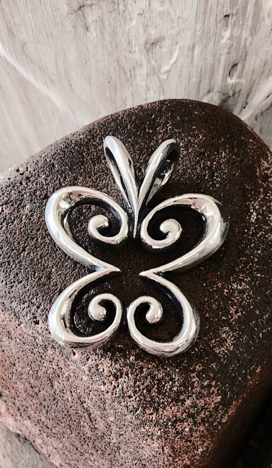 Retired James Avery Butterfly Pendant with Large Bail Gem