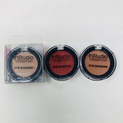 3 In Studio Cosmetics Eye Shadows Color-Tea, Painted Desert & Risqué NEW