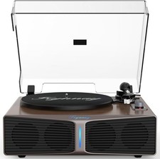 Giradischi NUOVO 33/45 casse e Bluetooth contrappeso regolabile AT-3600L noce