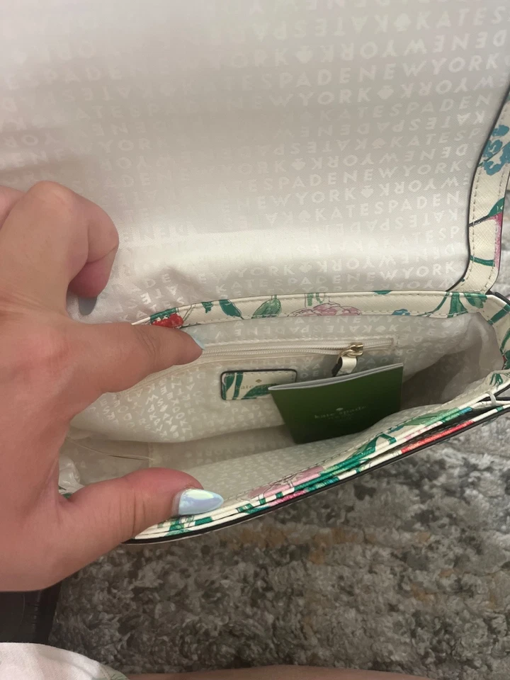 Bolso Bandolera Kate Spade Laurel Way Colibrí Floral Grande Carsen Foto 3 de 4