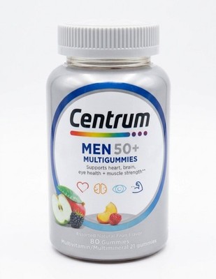 Centrum Men 50+ Multigummies Supports heart ,brain,eye health ,mustle strength