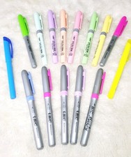 Lot of 15 Bic Pastel Highlighters Fine Ultra Fine Permanent Markers Nice Colors