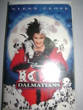 101 Dalmatians (VHS 1997) Disney Clamshell  Glenn Close Jeff Daniels