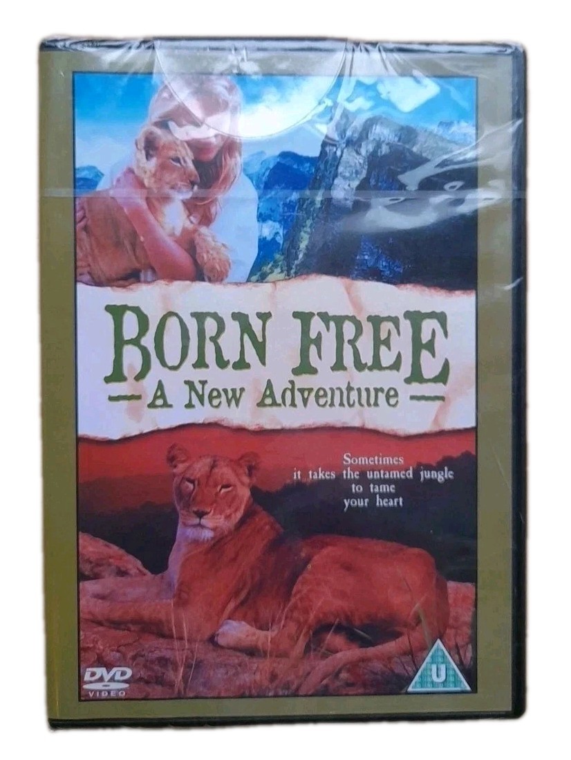 Born Free A New Adventure DVD 1996 Lion Drama Feel-Good Family Movie - New