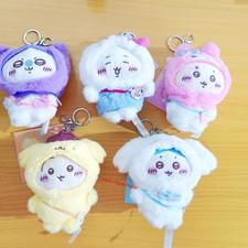 Chiikawa Usagi Hachiware Furuhonya Momonga Head Covering Keychain Plush Doll