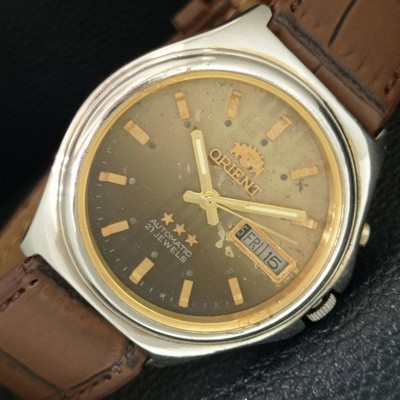 ORIENT CRYSTAL AUTOMATIK 46941 VINTAGE JAPAN HERREN ORIGINAL ZIFFERBLATT UHR a707786-2