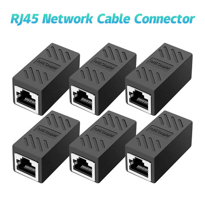 RJ45 Ethernet Kupplung Buchse auf Buchse LAN Stecker Cat5e Cat6 Kabel Extender