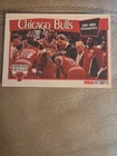 1991-92 Michael Jordan Hoops Chicago Bulls Champs Team Basketball Card #277