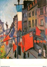 Postcard - Art - Painting - Albert Marquet - July 14 in Le Havre - 1906