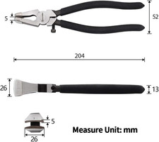 Glass Running Pliers With Curved Jaws - Professional Glass Breaking Tool for ...
