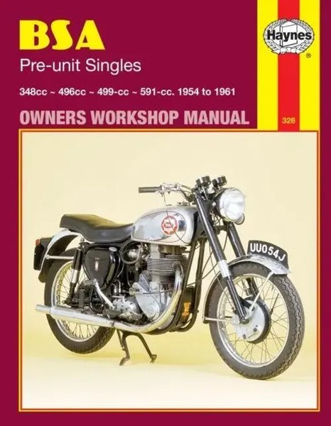 BSA Pre-Unit Singles (54 - 61) Haynes Repair Manual Haynes Publishing Buch 1988-image