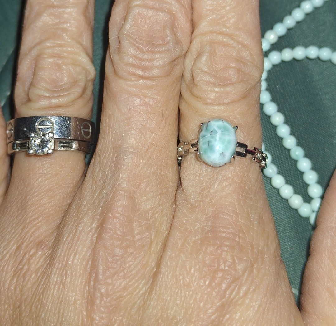 Larimar Ring (Adjustable) - image 5