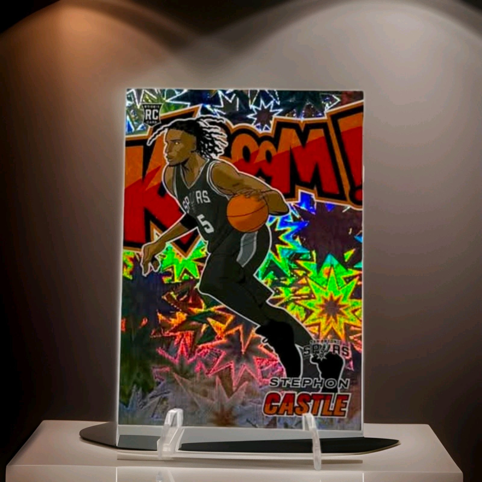 2024-25 Panini Revolution - Kaboom! Vertical Stephon Castle + Silver Rated Rc