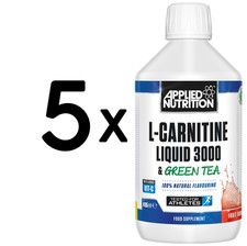 5 x Applied Nutrition L-Carnitine Liquid 3000 & Green Tea, Tangy (44,44 EUR/L)