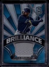 2021 Spectra Jackie Bradley Jr. Brilliance Materials Neon Blue #/50