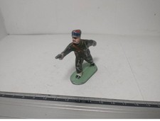 Fig&uuml;rchen Soldat IN Blei Alu Antik Quiralu? Vintage Nr. 3 Spr&uuml;hpistole