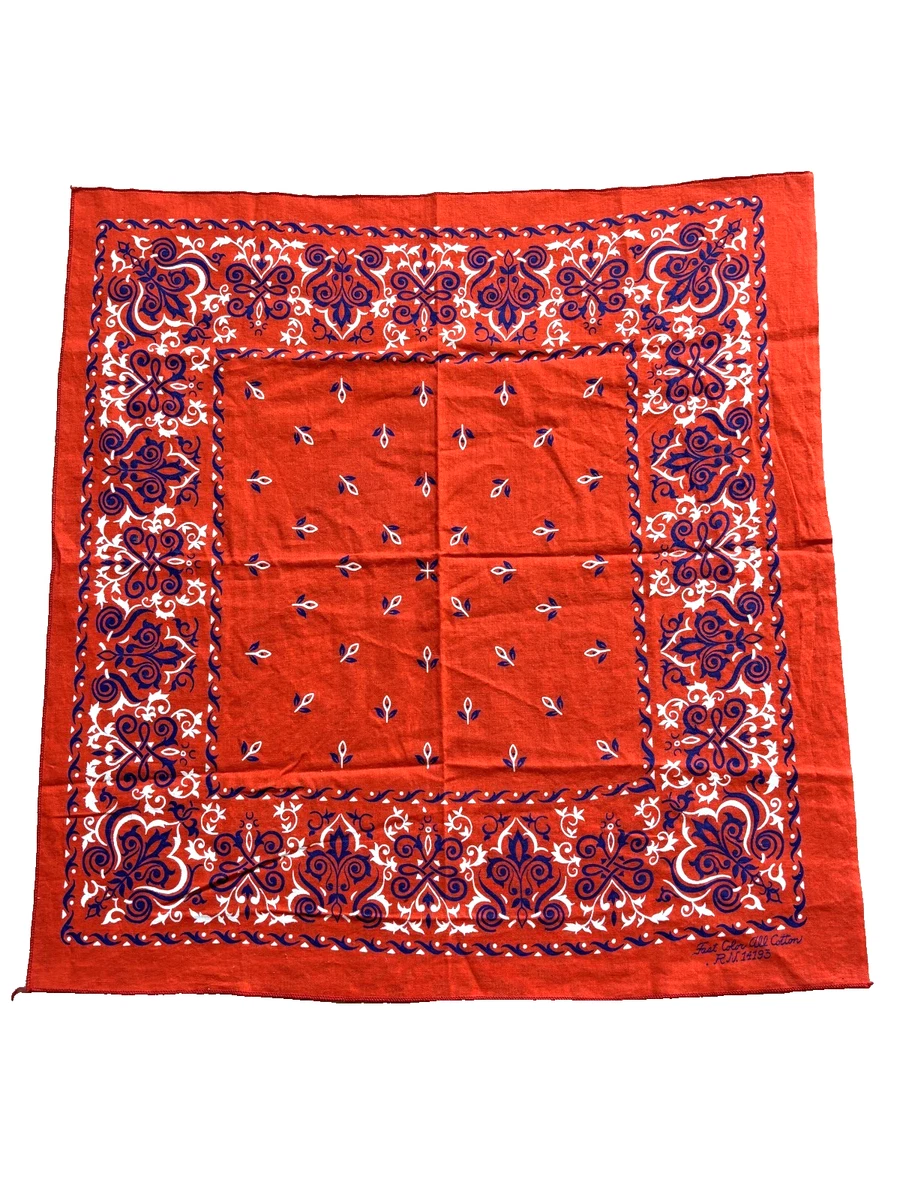 Bandana Handkerchief In Vintage Handkerchiefs for sale | eBay