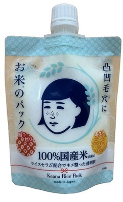 Keana Nadeshiko Rice Pack 170g Pore Care Wash-Off Face Mask Japan