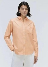 NWT Everlane Women’s Relaxed Oxford Shirt Apricot Size 2 Organic Cotton