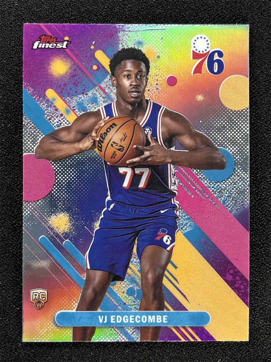 2025-26 Topps Finest VJ Edgecombe #3 Common RC Rookie Silver Refractor 76ers