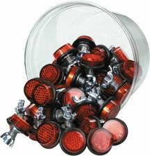 Chris Products CH40R Mini-Reflectors Red 40 Pack Made in USA