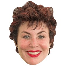 Ruby Wax Lipstick Celebrity Mask, Flat Card Face, Fancy Dress Mask