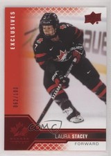 2022 Team Canada Juniors Women's WC UD Exclusives 62/100 Laura Stacey #69 0i47