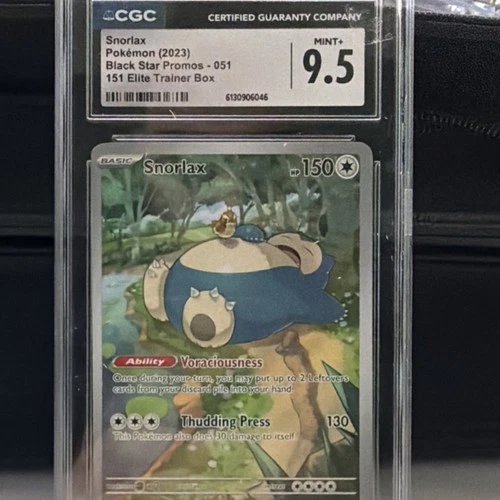 Pokémon Snorlax CGC 9.5 051 Sv: Scarlet & Violet Promo Holo English Basic