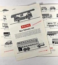 Wiking,  Messe-Information 1981, Neuheiten, Faltblatt, ungestempelt, selten