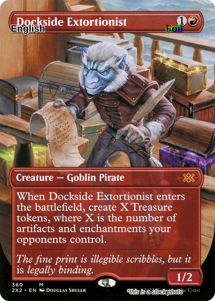 Dockside Extortionist (Borderless) - 2X2 - LP [Foil] TCG MTG