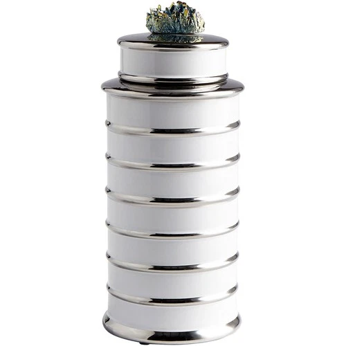 Cyan Design 09084 Tower White Container, Medium - Picture 1 of 2