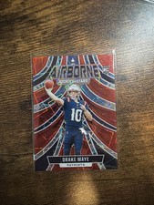 2024 Panini Rookies And Stars #A-DME Drake Maye RC Airborne Red Lazer Prizm 
