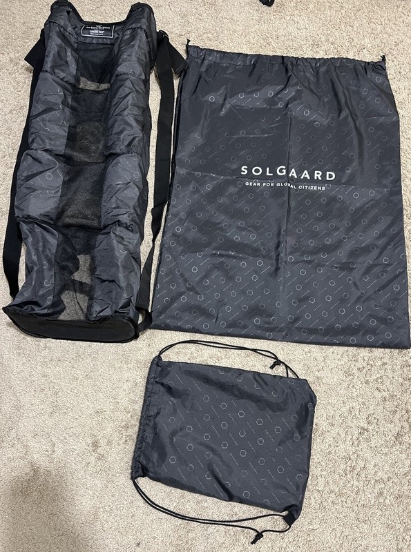 Solgaard CarryOn Closet 5 Shelf Organizer, Drawstring Luggage Carrier & Backpack