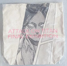 Attack on Titan Eren Canvas Tote Bag  Art Design  NWT