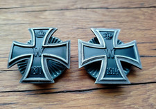 2x Eisernes Kreuz Reproduktion 1870 1914 Militär Orden Abzeichen Schrauborden