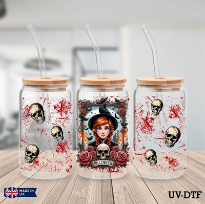 Anna Tarotkarte Horror UV DTF Aufkleber - 16oz Libbey Dose Glasfolie zp407