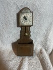 Vtg miniature Tempus Fugit wooden novelty Grandfather Clock key holder/planter.  — photo 1
