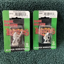 Reaper Miniatures, Metal, 2713 Ilmarin Duskwander and 2226 Eldarion NIB
