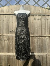 Pretty Little Thing Faux Leather Maxi Bandeau Dress 10