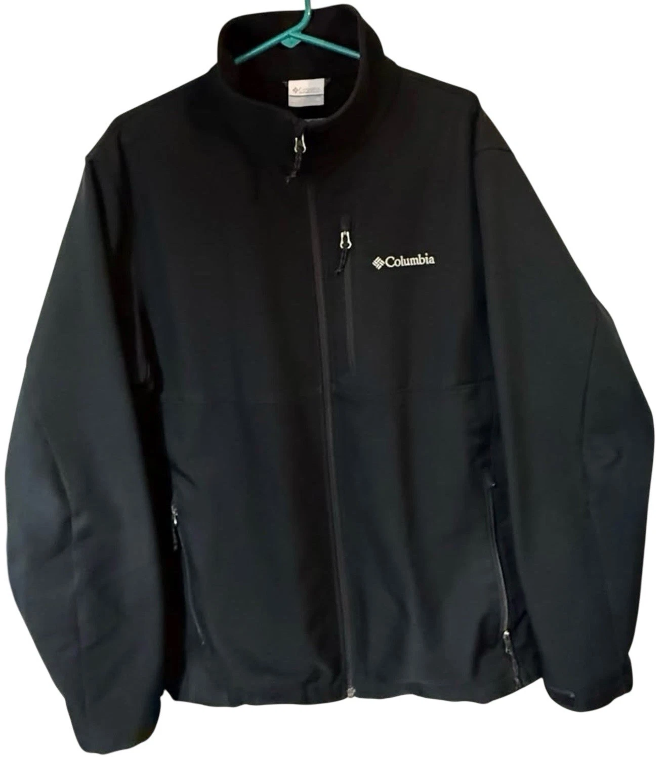 Columbia Softshell Jacket MensSize XLBlack Fleece Lined Full Zip Pockets
Opens in a new window or ta