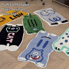 Animal Shape Floor Mat Cartoon Pattern Doormat  Room Decoration