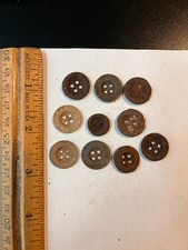 Lot of 4-Hole Shirt Buttons dug @ Old Camp Grant Arizona 1860s Apache Wars