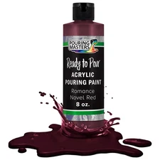 Pouring Masters Romance Novel Red 8ozBottle Water-Based Acrylic Pouring Paint