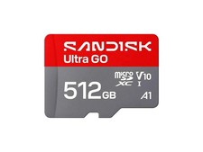SanDisk Ultra GO microSD 512GB microSDXC Memory Card - Up to 190MB/s UHS-I A1 C1