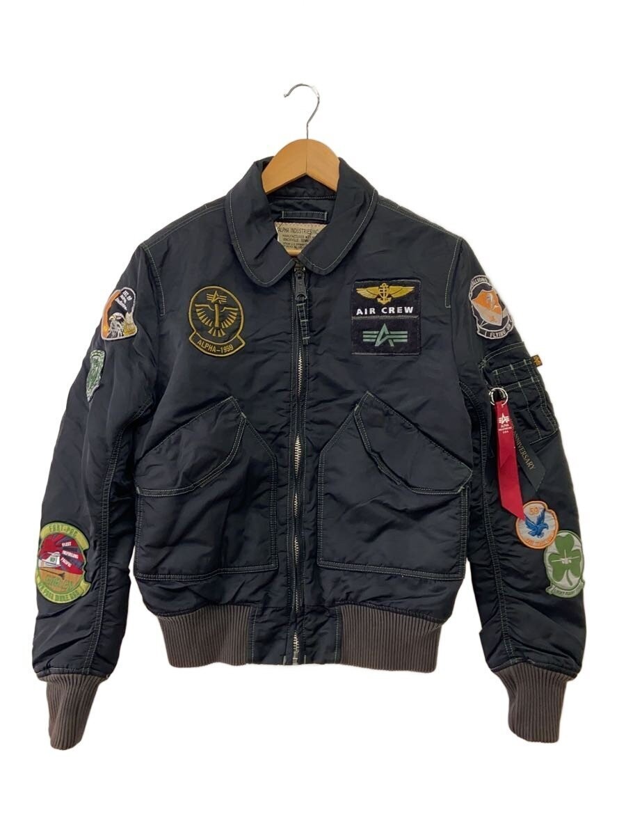 Alpha Industries 50Th Anniversary Model/Cwu-45/P/Flight Jacket/S/Nylon/Blk 3652