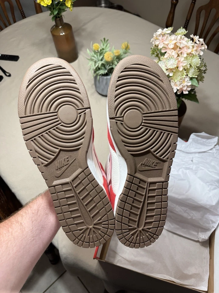 Nike Dunk Zapatillas bajas Rojo Blanco Rosa Bacon M/11 W12.5 Foto 2 de 4